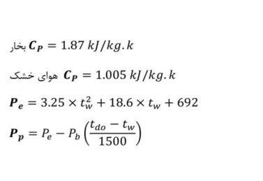 فرمول محاسبه توان حرارتی